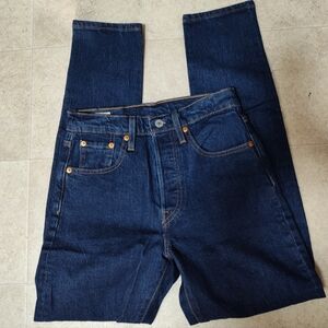 Levi’s 501 Skinny Jeans Women’s Size 27x27 Small Mid Rise Blue Denim NWOT